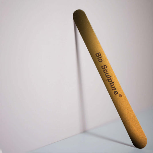 Gold File 100/100 Nagelfeilen Sandblattfeile mit grober 100er Körnung Inhalt - 1 Stück Bio Sculpture