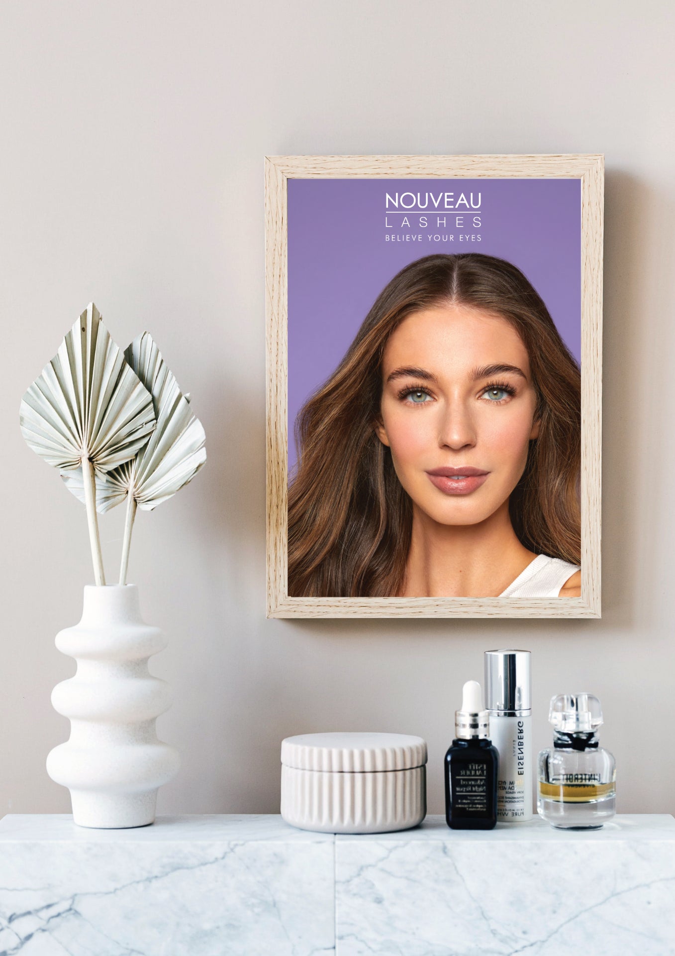 Digitale Nouveau Lashes Posterdatei Variante 4