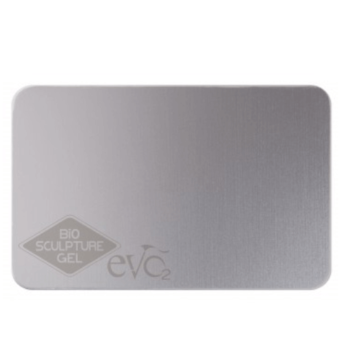 Metallplatte zum Mischen Diese Metallplatte kann zum Mischen und Vorbereiten von Gel, Glitzer und rosa Paste vor dem Auftragen auf den Nagel verwendet werden. Bio Sculpture