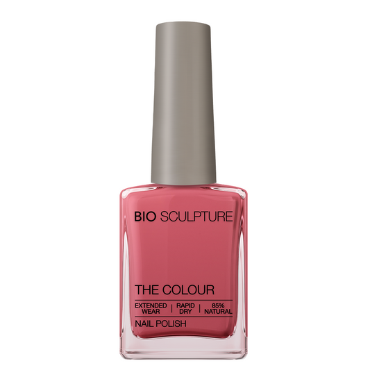 Fruity Tooty Nail Polish – Bio Sculpture Produktflasche; Farbton ein leuchtendes Korallrosa
