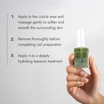 Kiwi Cuticle Scrub - Anwendung und Leave-on-Pflege in drei Schritten