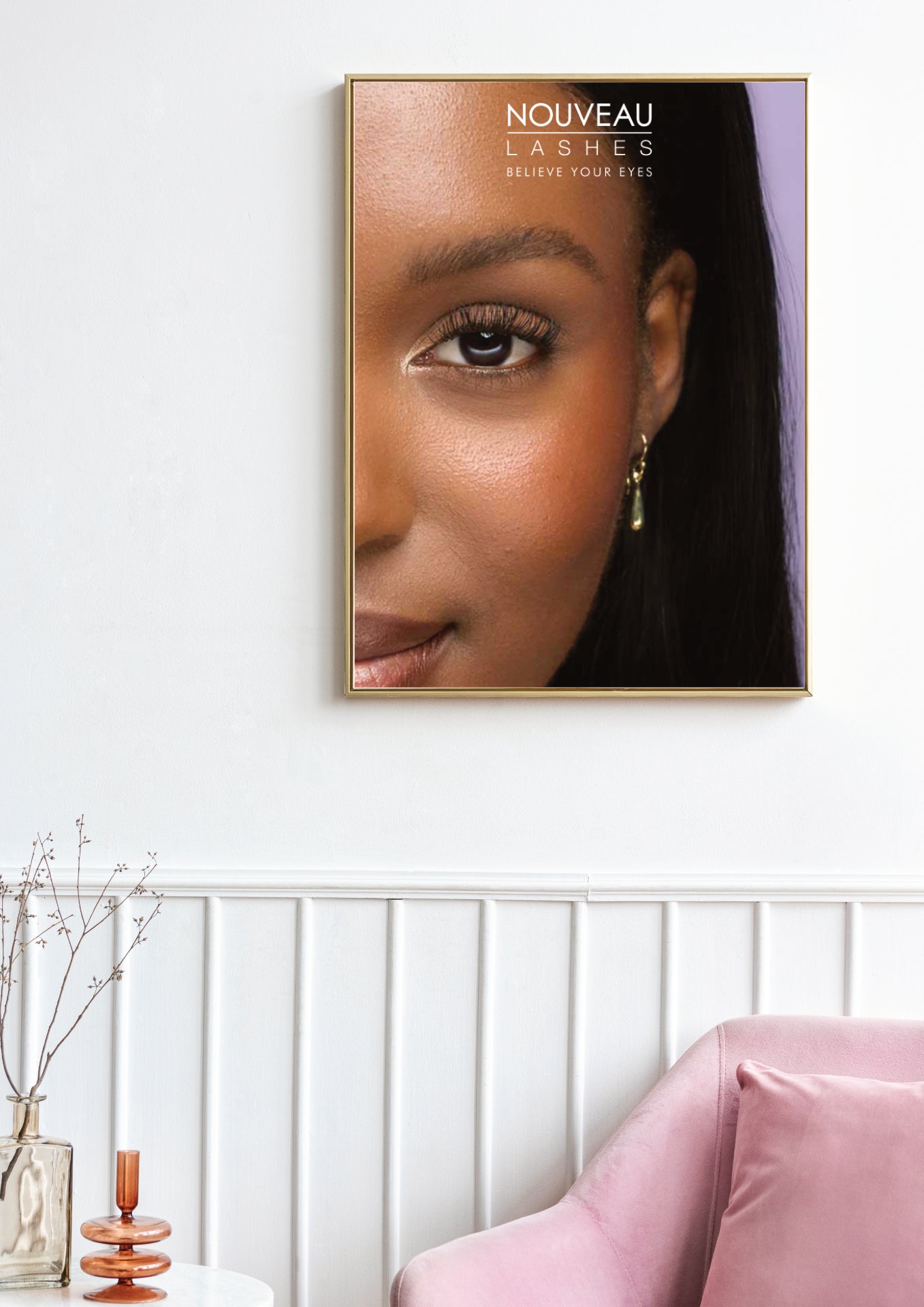 Digitale Nouveau Lashes Posterdatei Variante 3