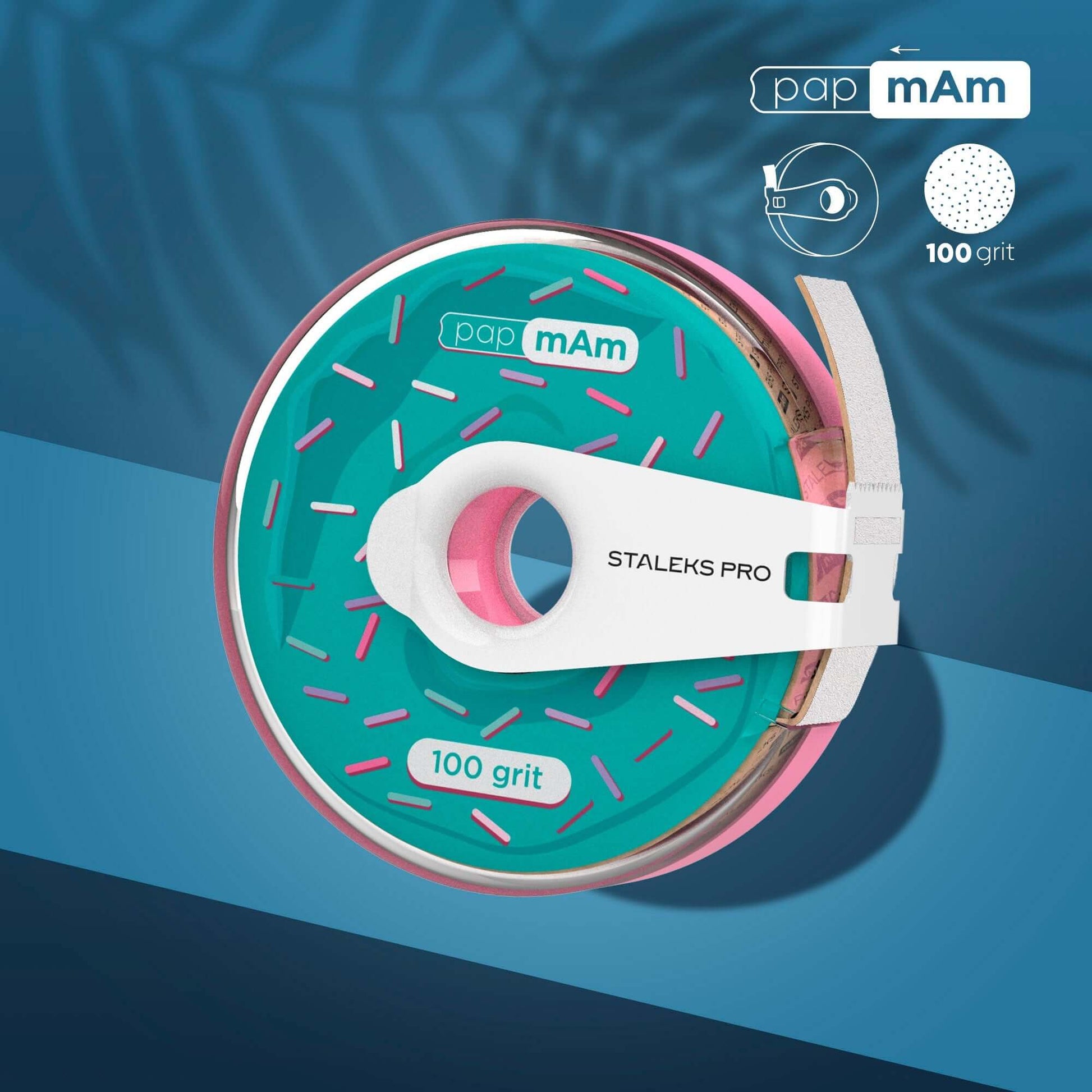 Ersatzfeilenband Grit 100 Pododic 50 Einwegfeilen / Körnung (Grit) 80 enthalten passend zu Pedicure Pododisc - 15mm HOCHWERTIGES MANIKÜRE-PEDIKÜRE-WERKZEUG Umweltfreundliches Kraftpapier. Einfaches Anbringen und Entfernen des papmAm-Feilenblattesi von der