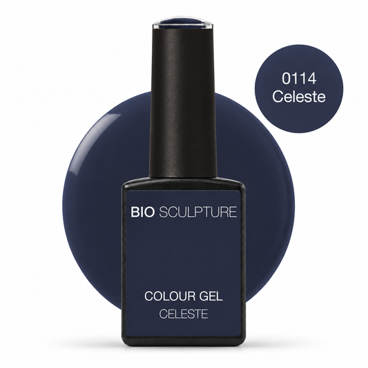 114 Celeste – Bio Sculpture Colour Gel mit rundem Farbkreis