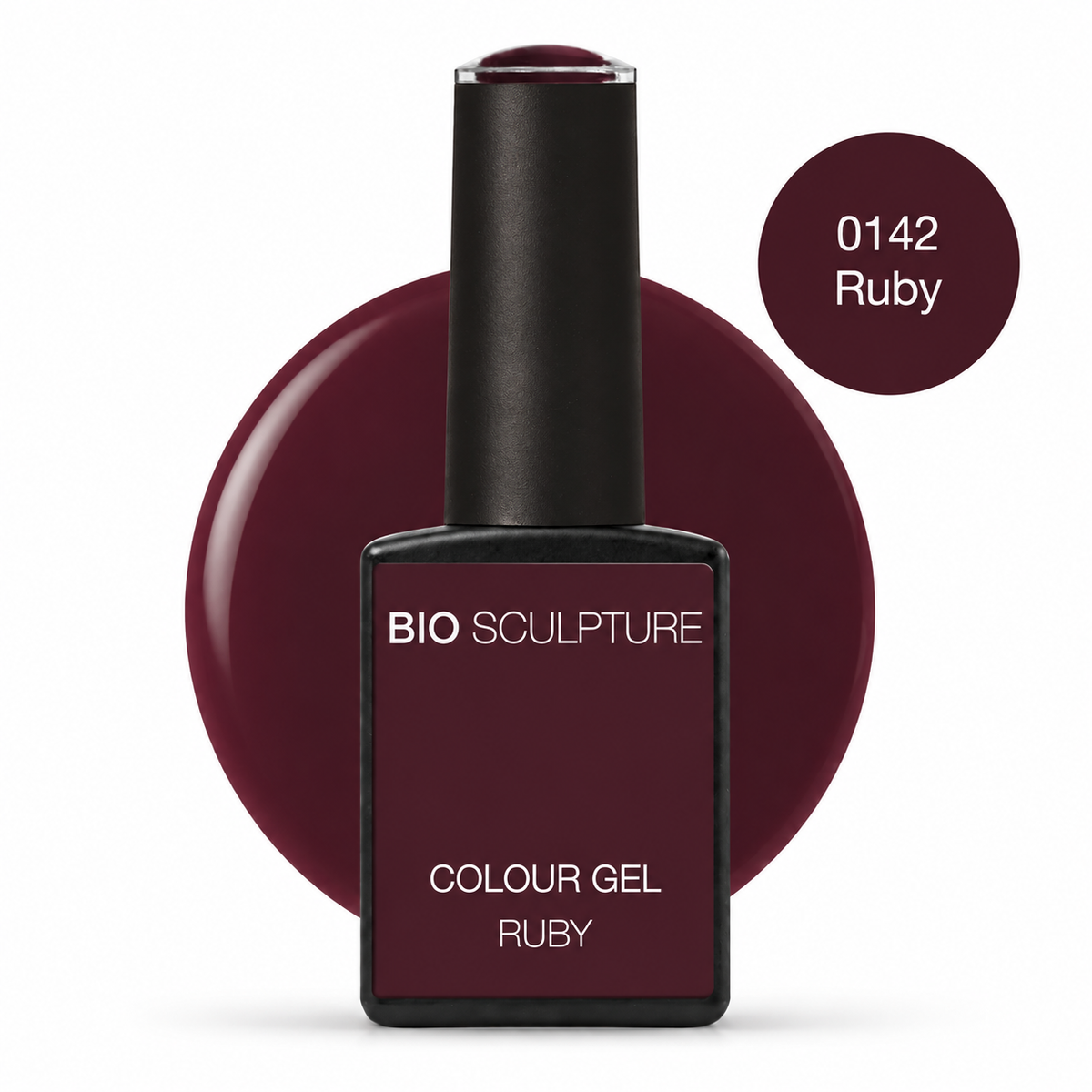142 Ruby – Bio Sculpture Colour Gel mit rundem Farbkreis