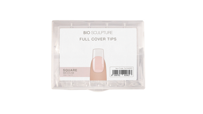 Bio Sculpture-Full Cover Nail Tips - Square Medium-2